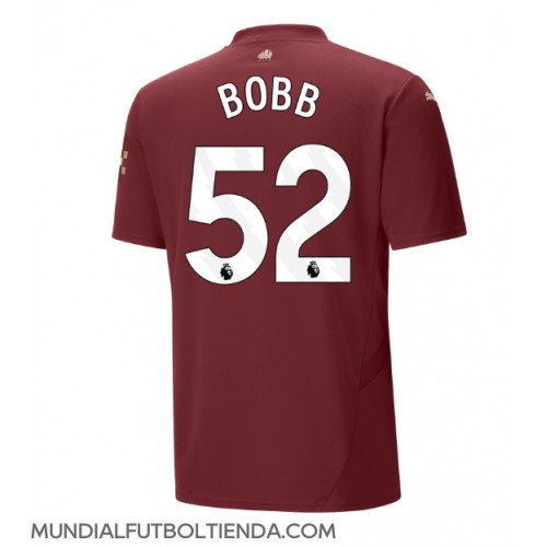 Camiseta Manchester City Oscar Bobb #52 Tercera Equipación Replica 2024-25 mangas cortas